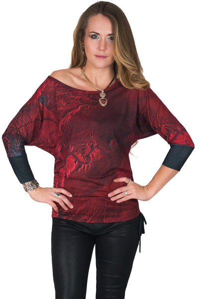 Dolman Top-Travel our World-Printed Nature Clothing-Desolation